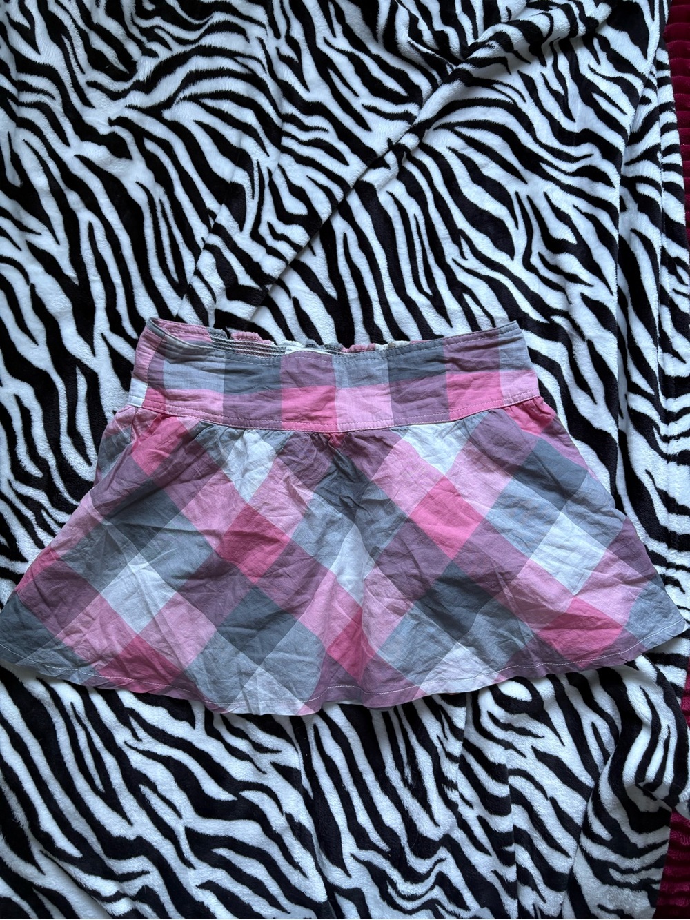 Aeropostale Pink and Gray Striped Waistband Skirt size XS